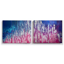 Load image into Gallery viewer, "Life's Cadence" - original diptych painting for scuba divers and water lovers