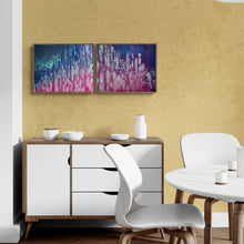Load image into Gallery viewer, "Life's Cadence" - original diptych painting for scuba divers and water lovers