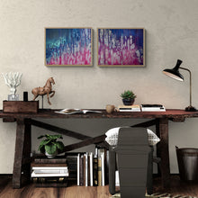 Load image into Gallery viewer, "Life's Cadence" - original diptych painting for scuba divers and water lovers