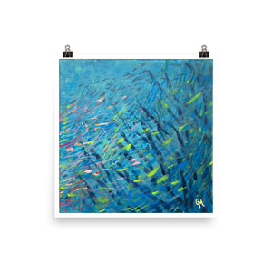 "Blennies in the Coral" Art Print