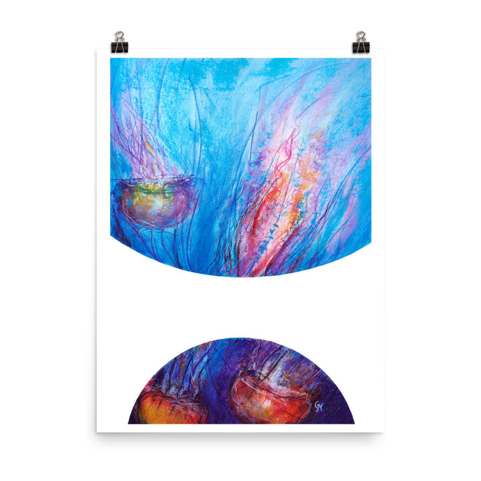 Bubbles: Jellyfish Dance Art Print