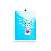 Load image into Gallery viewer, Singing Shark Art Print