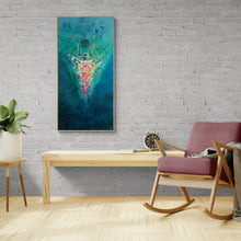 Load image into Gallery viewer, "Bow of the S.S. Saganaga" original painting of a WW2 wreck in Newfoundland