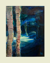 Load image into Gallery viewer, "Together We Went Through It" - original artwork of scuba divers in a cave