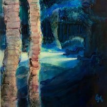 Load image into Gallery viewer, "Together We Went Through It" - original artwork of scuba divers in a cave