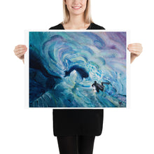 Load image into Gallery viewer, "Ice Tunnel" Art Print for scuba divers