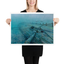 Load image into Gallery viewer, Lost to Time shipwreck art print 24 by 18 inches