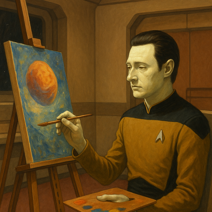 What watching "Data" paint taught me about being human