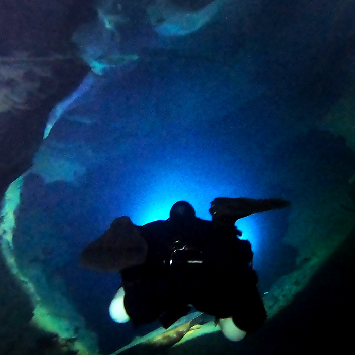 Cave diving, an art residency, and a creative journey in France