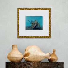 Load image into Gallery viewer, &quot;SS Thistlegorm: Exploring the Stern of a WWII Shipwreck in the Red Sea&quot; painting