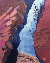 Load image into Gallery viewer, &quot;Sunlit Passage- Underwater Reef Canyon Exploration&quot; Painting