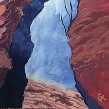 Load image into Gallery viewer, &quot;Sunlit Passage- Underwater Reef Canyon Exploration&quot; Painting
