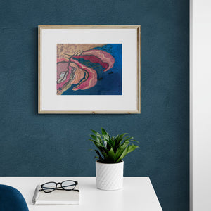 “Coral Currents" Swimming Through a Living Reef Painting