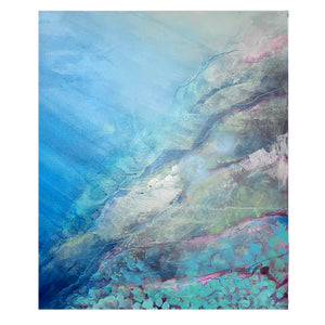 "Let's Take A Look" original painting for scuba divers and water lovers
