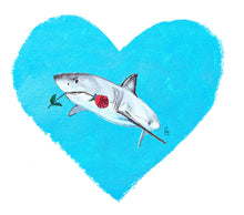 Load image into Gallery viewer, Looking For Love Shark Print