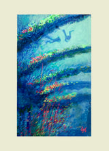 Load image into Gallery viewer, &quot;High Above&quot; - Original acrylic painting of divers above the holds of a shipwreck