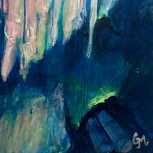 "Gliding Past the Rock Curtain" - one-of-a-kind scuba art