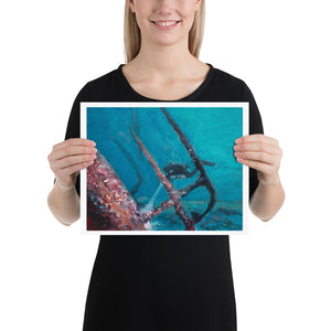Keystorm shipwreck art print 14 by 11 inches