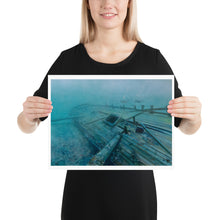 Load image into Gallery viewer, Lost to Time shipwreck art print 16 by 12 inches