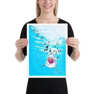 Singing Shark Art Print