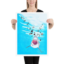 Load image into Gallery viewer, Singing Shark Art Print